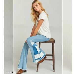 Show Me Your Mumu Woodstock Flare Bell Bottom Jeans
